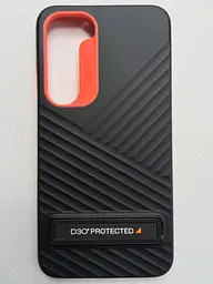 Оригинальный противоударный чехол с подставкой для Samsung Galaxy S23 Gear4 Battersea Black Orange (702010952) - миниатюра 9