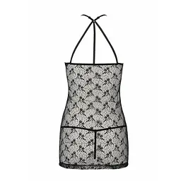 Напівпрозора сорочка Passion AZALIA CHEMISE XXL/XXXL, black - мініатюра 6