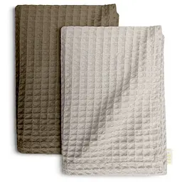 Вафельні рушники Dusty Greek Waffle 2шт 55х90см/75х130см (SetTw_GreekWaffle_08Mousse55x90_35Bronze75x130)