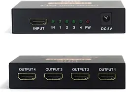 HDMI спліттер 1×4 4K 60Hz із USB-живленням - мініатюра 3