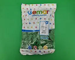 Латексна кулька, Gemar, пастель, зелена, 12 дюймів (30 см), 100 штук, для свят і фотозон