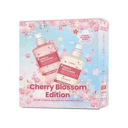 Набір для сухого або пошкодженого волосся Kundal Gift Edition Cherry Blossom Set 500ml+500ml - мініатюра 2