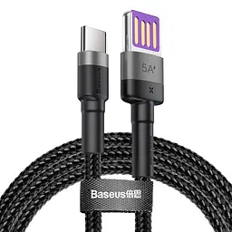 Кабель Baseus USB to Type-C 40 W 1 m (CATKLF-PG1) сіро чорний