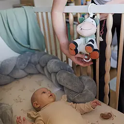 Дитяча музична м’яка іграшка-підвіска із заспокійливою мелодією Корівка Бінго від народження BabyOno 1692 - мініатюра 2