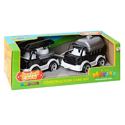 Ігровий набір Пожежна машина та водовоз Mini Matiki 002/16BMS (Black) рухомі елементи