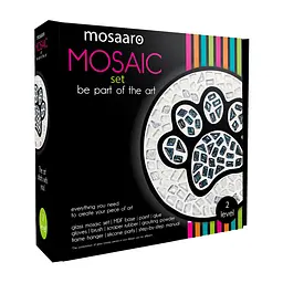 Набір для творчості скляна мозаїка Чорна лапа Mosaaro MA2031, 2 рівень