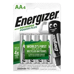Акумулятори Energizer Recharge Power Plus AA/HR6 LSD Ni-MH 2000 mAh BL 4 шт. (Energizer NH15-2000 (HR6))