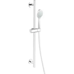 Душовий гарнітур Imprese лійка 1 режим, штанга 687 мм, шланг 1500 мм PVC white f03800111AA, Білий