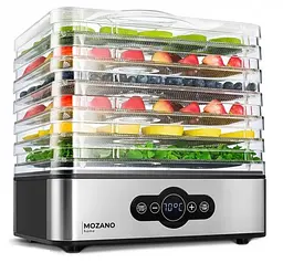 Сушарка дегідратор для харчових продуктів грибів і фруктів Mozano Dehydrator 400 Вт