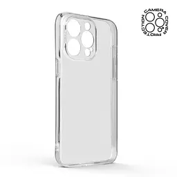 Прозрачный чехол для Apple iPhone 15 Pro Max с защитой камеры, тонкий, силиконовый, бесцветный, ударопрочный, противоударный бампер с закрытой камерой, ArmorStandart (ARM68240) - мініатюра 2