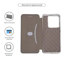 Чехол-книжка для Xiaomi Poco M7 Pro 5G, G-Case, черный, кожаный чехол-книжка из экокожи (PU) и TPU, с магнитом, с подставкой и вместительным кардхолдером, противоударный, защита всего корпуса, ArmorStandart (ARM83146) - мініатюра 3