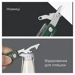 Мультитул NexTool Multi Functional Knife зелений (NE20098) - мініатюра 3
