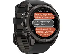 Смарт-годинник Garmin Fenix 8 Pro 51 mm AMOLED Carbon Gray DLC Titanium with Black/Pebble Gray (010-03199-00/01) - мініатюра 3