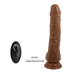 Реалістичний вібратор Baile Beautiful Encounter Bodach Remote Control 21 см коричневий - мініатюра 8