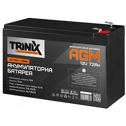 Акумулятор Trinix 12V 7.2Ah/20Hr AGM