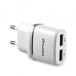 Мережний адаптер Awei C-930 5V, 2.1A, 2 USB