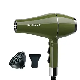 Фен для волосся SOKANY SK-14006 з 3 насадками 2000 Вт Sokany SK-14006