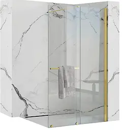 Душова стінка Rea Cortis 100 gold REA-K8484 - мініатюра 6