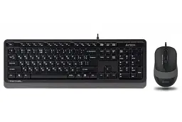 Комплект (клавіатура, миша) A4Tech Fstyler F1010 Чорний/Сірий