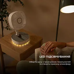 Портативний вентилятор CECOTEC Telescopic fan EnergySilence 1000 FoldAir Portable CCTC-08361 White - мініатюра 8