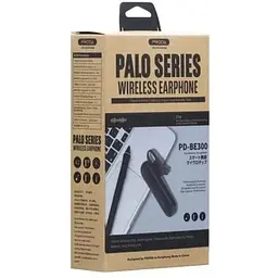 Bluetooth - гарнітура моно Proda PD-BE300 Palo (6971278724841) чорна - мініатюра 2