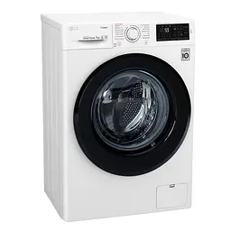 Пральна машина LG з фронтальним завантаженням F2J5HS6W, 7кг, 1200, A+++-10%, Пар, глибина 45см, Дисплей, Інвертор, Білий (F2J5HS6W)