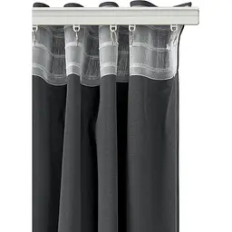 Штори на кухню та в кімнату Cosas Beluga 180х270 см 2 шт лава (Curtains_15Graphite_DUK) - мініатюра 7