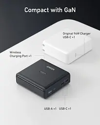 Мережевий зарядний пристрій Anker Prime 100W, 2xUSB-C, 1xUSB-A, Pogo pin Чорний (A1902311) - мініатюра 6