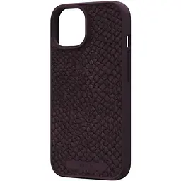 Чохол-накладка Njord Salmon Leather MagSafe Case Rust для iPhone 15 Plus (NA52SL03) - мініатюра 2