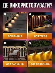 Вуличні кутові світильники на сонячній батареї 4 шт. - мініатюра 4