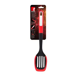 Ложка кухарська Bergner Mars з прорізами 34 см (BG-38871-RD) - мініатюра 2