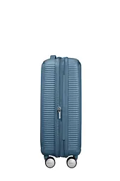American Tourister Валіза American Tourister, Soundbox, поліпропілен, мала, 55см, 35.5/41л, TSA, 4 колеса, EXP, сіро-синій - мініатюра 7