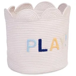 Кошик для іграшок Childhome Flower 35x35x35 см білий (CCBAFL35) - мініатюра 2