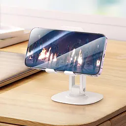 Тримач для телефону Hoco HD6 Winner dual-axis rotating White - мініатюра 3