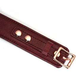 Нашийник з повідцем Liebe Seele Wine Red Curved Collar - мініатюра 9