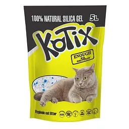 Наповнювач силікагелевий для туалету Kotix 5 л