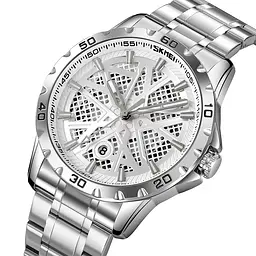 Чоловічий наручний годинник 9337SISI Silver Skmei acs0030893 - мініатюра 2