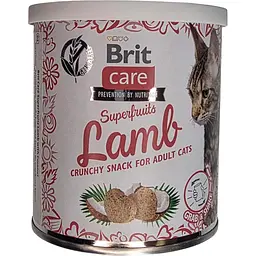 Ласощі для котів Brit Care Cat Snack Superfruits Lamb ягня 100 г (100651/555697)