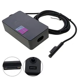 Блок живлення для планшета MICROSOFT 15V 4A 65W 6pin Чорний (без кабелю!) (Surface Pro 5 Pro 6 Pro 4 Pro3 Book)