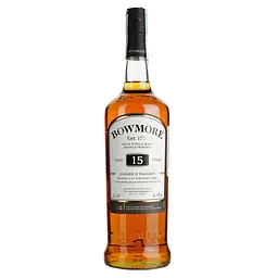 Віскі Bowmore Golden & Elegant 15 Years Old 43% 1 л в подарунковій упаковці - мініатюра 2