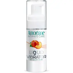 Лубрикант Amoreane Med Liquid рідкий з ефектом вібрації з ароматом персика 30 мл