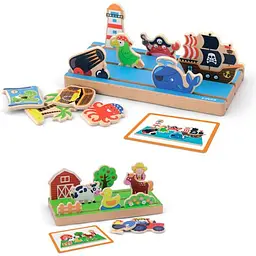 Дерев'янийй ігровий набір Viga Toys Простір та відстань (50183) - мініатюра 2