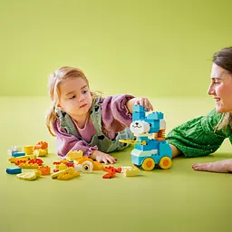 Конструктор LEGO DUPLO Town Тварини на колесах 3в1 58 деталей (10448) - мініатюра 14