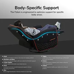 Ігрове крісло Cougar Fidom Black (FIDOM) - мініатюра 13