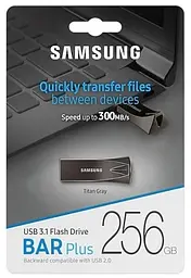 Флеш-накопичувач USB 256Gb Bar Plus, Titanium Grey, USB 3.1 Gen 1, до 300 МБ/с (MUF-256BE4) Samsung teh0029099 - мініатюра 4