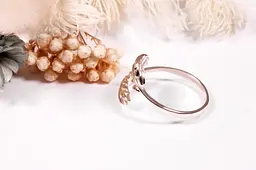 Каблучка з родієвого срібла з колосками 18 SK-0068 - мініатюра 4