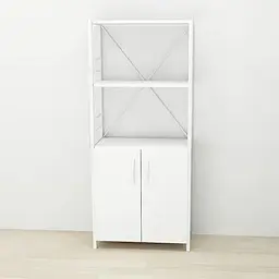 Етажерка 3/60 Ferrum-decor Серії Конект з тумбою 144x60x28 Білий ДСП (FRD-104449)