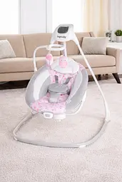 Електронні гойдалки / Дитячі гойдалки-шезлонг Ingenuity SimpleComfort 2 в 1 / Центр для дітей 6 швидкостей