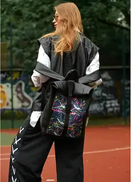 Жіночий рюкзак Sambag ROLLTOP ONE ABSTRACT чорний 41 x 30 x 16 см (24208710) - мініатюра 6