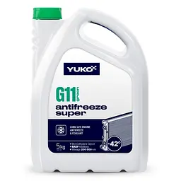 Антифриз YUKO Super G11 -42 ° C зелений 5л - мініатюра 1
